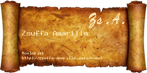 Zsuffa Amarilla névjegykártya